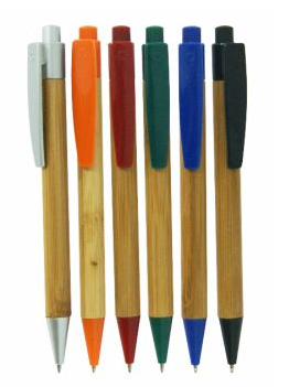 Caneta de Bambu Personalizada